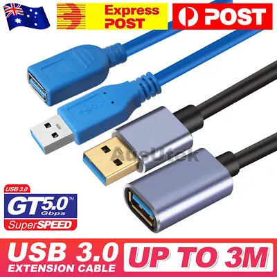 $6.45 • Buy SuperSpeed USB 3.0 Male Female Data Cable Extension Cord For Laptop PC Camera