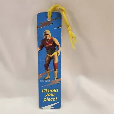 Hulk Hogan Bookmark Vintage 1985 WWF Wrestling Titan Sports I'll Hold Your Place • $9.95