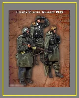 £6.50 • Buy 1/35 Scale German Ww2 Resin Figures, Model Kit, 3 Soldiers, Unpainted