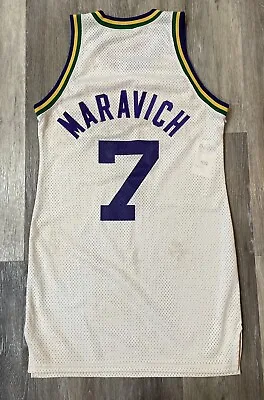 “pistol” Pete Maravich New Orleans Jazz Nba Game Worn Used Jersey Mears A10 Loa • $29999