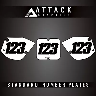 Attack Graphics Number Plate Backgrounds For Kawasaki KX80 1992 • $38.15