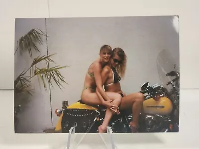 Beautiful Women Sitting On Harley Davidson Motorcycle 1980s 3.5 X 5 PHOTOGRAPH  • $12.79