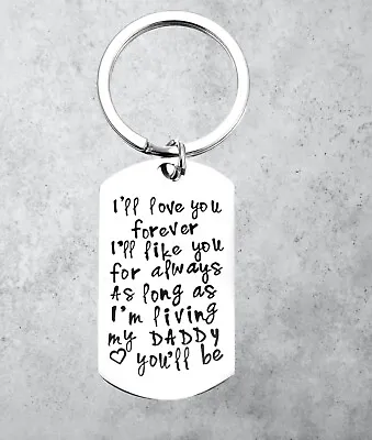 £123 • Buy I Love You Gifts I Love Dad Key Ring Fathers Day Gift Keyring I Love You Daddy