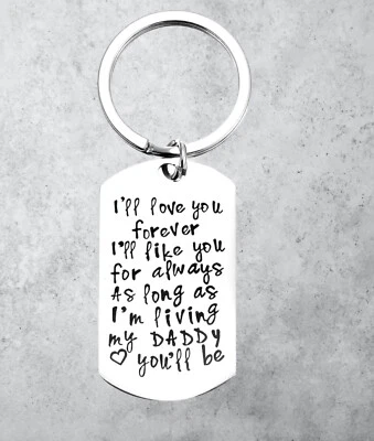 £99 • Buy I Love You Gifts I Love Dad Key Ring Fathers Day Gift Keyring I Love You Daddy