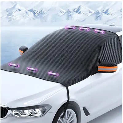 Magnetic Car Windscreen Cover Windshield Oxford Cloth Snow Ice Frost Sun UV Dust • £20.78