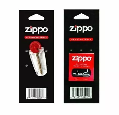 Zippo Lighter Flints And Wicks Set Genuine Original Wick Flint • $7.99
