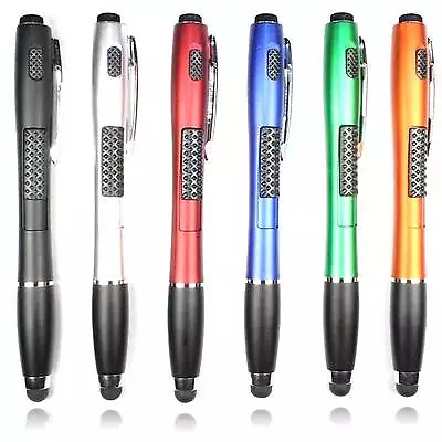 3-in-1 Universal Touch Screen Stylus + Ballpoint Pen W/ LED Flashlight + INK • $2.99