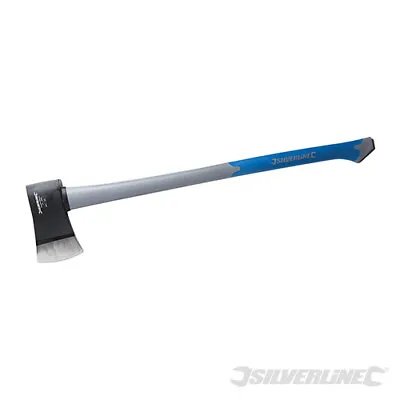 Silverline Felling Axe 4.5lb Fibreglass Hammer Log Splitter Steel Head 456920 • £22.99