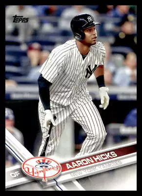 2017 Topps #181 Aaron Hicks   New York Yankees • $1.50