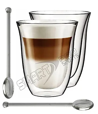 300ML/280ML/250ML. Latte Glasses Cups Mugs Sets For Coffee Tea Cappucino  • £12.99