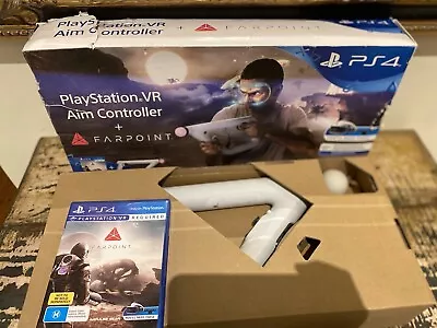 $180 • Buy Sony PlayStation 4 PS4 PS VR Aim Controller And Farpoint Boxed