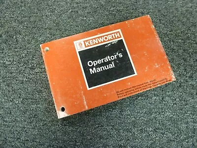 1994-1996 Kenworth K100 K100E Semi Truck Owner Operator Maintenance Manual 1995 • $96.82