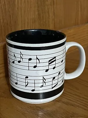 Russ Music Note Coffee Mug Vintage Collectible White • $5.99