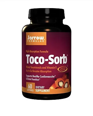 £19.95 • Buy Vitamin E - Toco-Sorb Mixed Tocotrienols - 60 Softgels By Jarrow Formulas