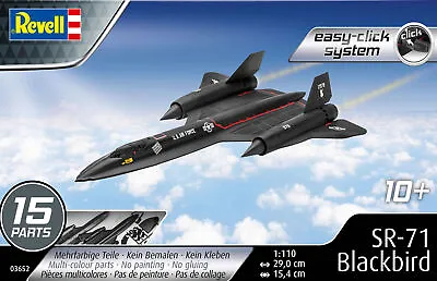 £25.99 • Buy Revell 1/110 SR-71 Blackbird Model Starter Set # 63652