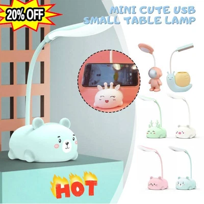 $3.16 • Buy Cat/Bear/Christmas Elk LED Mini Night-Light Cartoon-Folding-Table-Lamp-RoomDecor