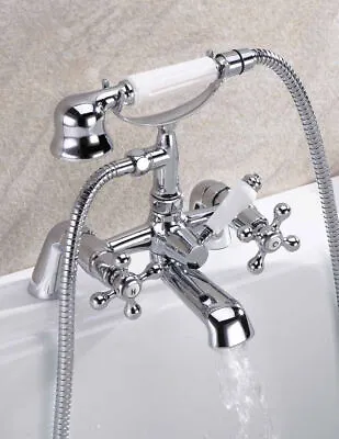 Traditional Bathroom Sink Basin Mixer Bath Filler Shower Tap Chrome Hamilton  • £28.94