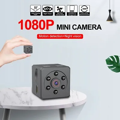 MD18E HD 1080P Micro Camera Magnetic Micro Spy Cam Night Vision Video Camcorder • £20.84
