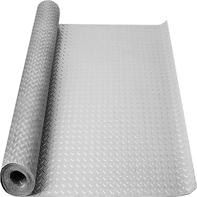 Garage Floor Mat Diamond Plate PVC Vinyl Flooring Rolls Non-Slip 2.5mm Thick • $32.69