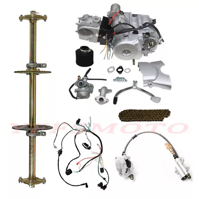 125cc Semi Auto Engine Motor 810mm Rear Axle Kits For Go Kart Trike Drift Taotao • $394.52