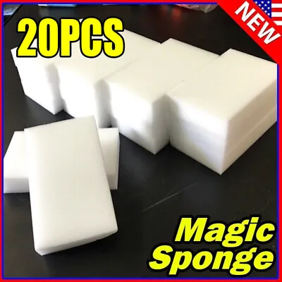 Bulk 20pcs Magic Sponge Eraser Melamine Cleaning Foam Thick Home Washing Tool • $4.88