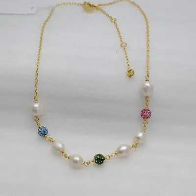 Kate Spade New York Jewelry Pearl Cut Crystals CZ Ball Necklace For Girls Women • $18.99