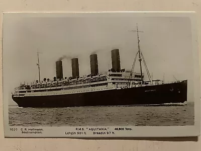 £15 • Buy Set Of 6 Original R.M.S. Aquitania Postcards By C R Hoffmann Of Southampton