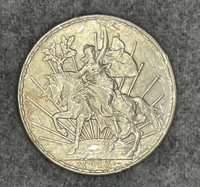 Mexico 1913 Silver Un Peso Caballito High Grade • $499