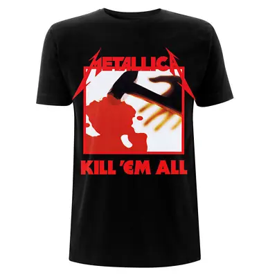 Metallica T Shirt Kill Em All Tracks Official Licensed Black Mens Metal Rock NEW • $14.10