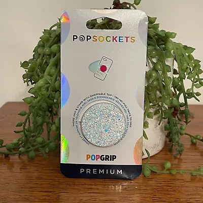 $25 • Buy POPSOCKETS Pop Grip Holder For Phone & Tablet (Genuine) - Sparkle Snow White NEW