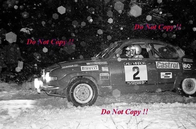 £4 • Buy Stig Blomqvist & Arne Hertz Saab 96 V4 RAC Rally 1972 Photograph 2