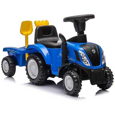 Ride-On Tractor Toy T7 With Trailer Kids Indoor/Outdoor Garden Farm Vehicle NEW • £59.99