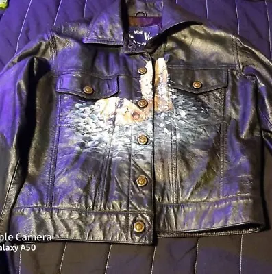  Women's Leather Biker Jacket Size Small • $289