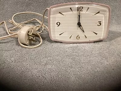 Vintage Smiths Watch And Clocks Pink Alarm Clock • $35