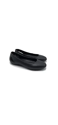 Crocs Womens/girls Laura Ballet Flats Shoes Black Size 4 NWT • $12.99