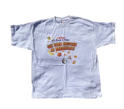 £17.99 • Buy Kellogs Single Stitch T-shirt Blank (Size XL) Vintage Retro 90s NOS