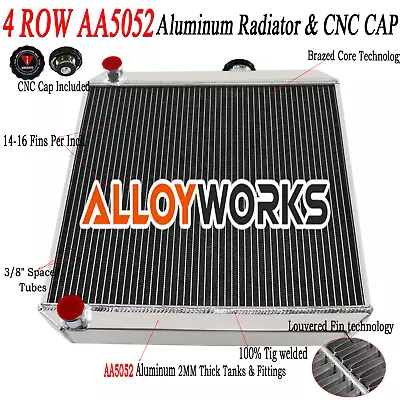 4 Row Radiator Aluminium For Land Rover Series 2A And 3 Manual MT AA5052 • $259