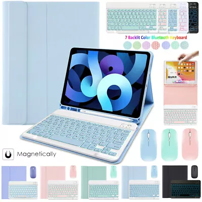 $18.99 • Buy Backlit Keyboard Case Cover With Mouse For IPad 5/6/7/8/9th Gen Pro Air 2 3 4 5