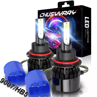 Led Headlight Kit 9007 HB5 White 6K Hi/Low Bulbs Fit MITSUBISHI Lancer 2002-2007 • $17.99