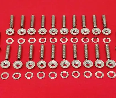 Ford Fe Oil Pan Stud Kit Bolts 352 360 390 406 427 428 Engine Polished Stainless • $29.59