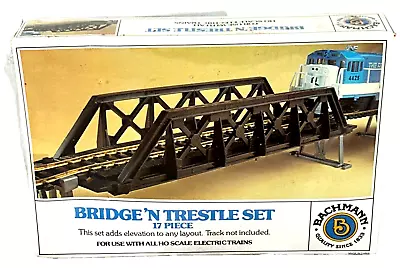 Bachmann Ho Scale Bridge 'n Trestle Set 17 Piece #46225 • $15.95