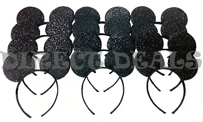 20 Pcs Mickey Mouse Ears Headband DIY All Black Party Favors Birthday Costume • $19.99