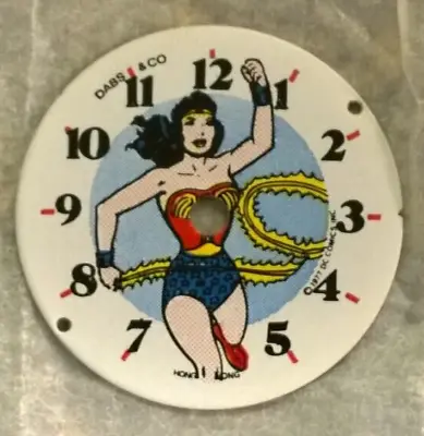 Brand New Old Stock 1977 Dabs & Co. Wonder Woman DC Comics Inc. Wristwatch Dial • $8.99