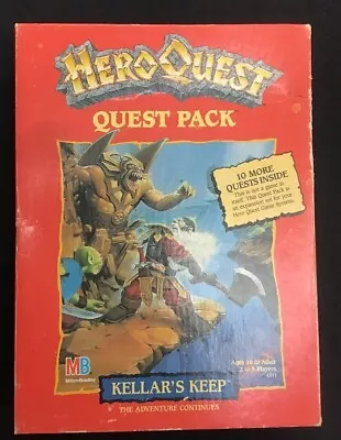 Hero Quest Kellar's Keep Expansion Pack ~ Milton Bradley ~ 1991 ~ On Sprew • $139.99