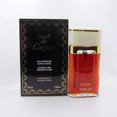 Must De Cartier Eau Parfumee Scented Water Spray 50 Ml/1.6 Fl.oz.vintage(d)  • $189.50