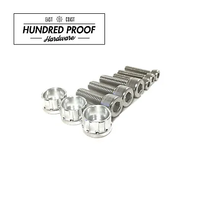 HUNDRED PROOF HARDWARE D15b D16 D16z6 Distributor Bolt Kit Honda Acura [Silver] • $19.99