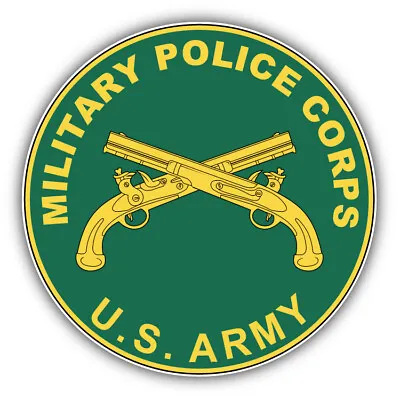 Military Police Corps Plaque Car Bumper Sticker Decal • $2.75