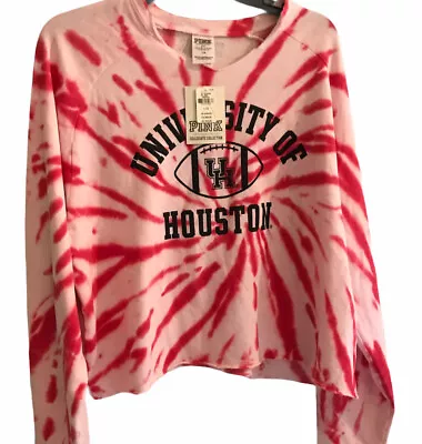 Victoria’s Secret Pink Tie Dye Sweatshirt Size Large University Of Houston Tez • $27