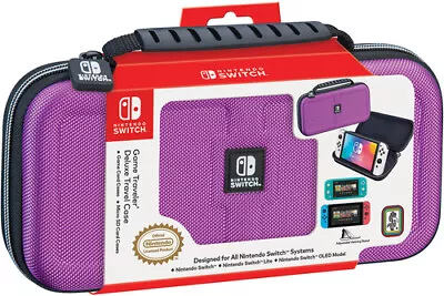Nintendo Switch Game Traveler Purple Deluxe Travel Case [New ] • $45.61