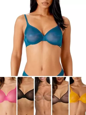 Gossard Glossies Bra Sheer Moulded Seamless Plunge Non Padded Sexy Bras Lingerie • £33.95